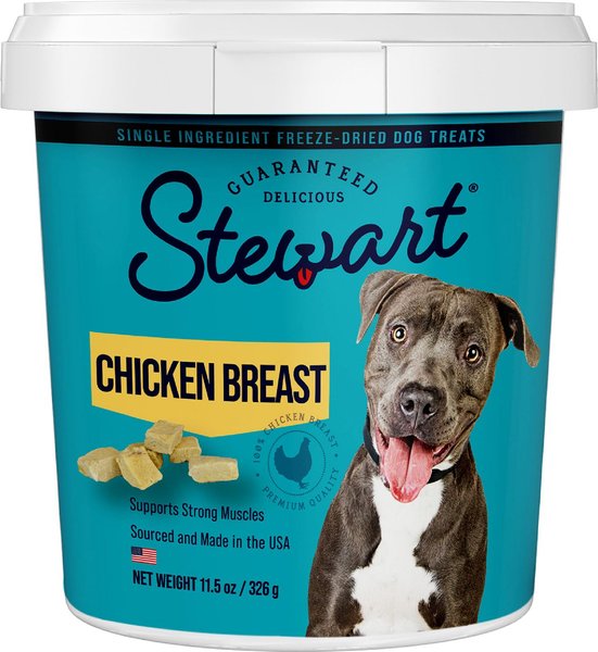 Stewart Chicken Breast Freeze-Dried Dog Treats, 11.5-oz tub slide 1 of 7