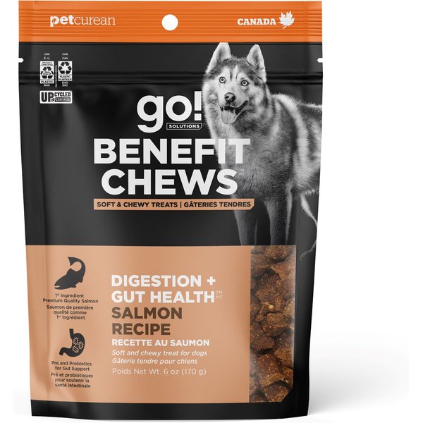 Visual Reference: Go Solutions Benefit Chews Digestion Gut Health Benefit Salmon