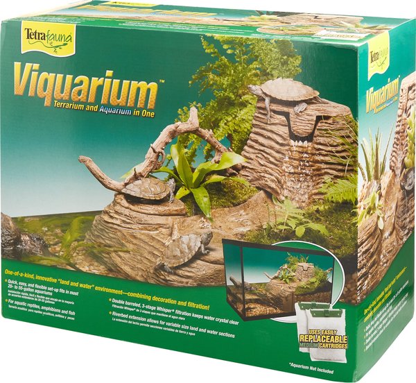 TETRAFAUNA Viquarium Terrarium & Aquarium Filter, 20-55 gal