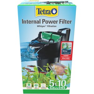 Tetra Whisper Internal Aquarium Power Filter with BioScrubber, 5-10 gal