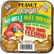 C&S Peanut Delight No Melt Suet Dough Wild Bird Food, 11.75-oz tray, 1 count