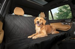 Plush Paws Products Quilted Hammock Car Seat Cover, Black, Regular