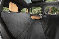 Plush Paws Products Quilted Hammock Car Seat Cover, Black, Regular slide 2 of 9