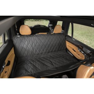 Plush Paws Products Quilted Hammock Car Seat Cover, Black, Regular