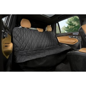 Plush Paws Products Quilted Hammock Car Seat Cover, Black, Regular