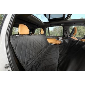 Plush Paws Products Quilted Hammock Car Seat Cover, Black, Regular