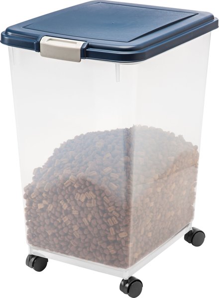 Iris Pet Food Airtight Food Storage Container Blue 69 qt