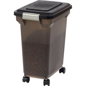 IRIS USA WeatherPro Airtight, Dog, Cat, Bird & Small-Pet Food Storage Container, 22-lb/28-qt