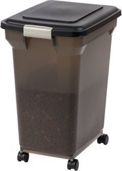 IRIS USA WeatherPro Airtight, Dog, Cat, Bird & Small-Pet Food Storage Container, 45-lb/55-qt