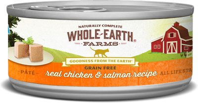 Whole Earth Farms Grain-Free Real Chicken & Salmon Pate Recipe Canned Cat Food, slide 1 of 1