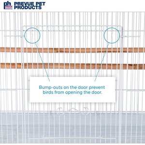 Prevue Pet Products Small Bird Flight Cage, White