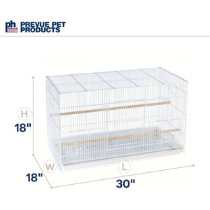 Prevue Pet Products Small Bird Flight Cage, White