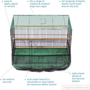 Prevue Pet Products Seed Catcher Cage Skirt, Color Varies, Large