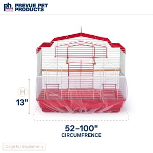 Prevue Pet Products Seed Catcher Cage Skirt, Color Varies, Large