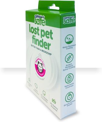 Show full view: Platinum Pets Pawsitively Safe Pet Finder Tag for Cats, Pink slide 3 of 7