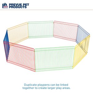 Prevue Pet Products Multi-Color Small Animal Playpen, 36-in