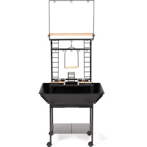 Prevue Pet Products Small Parrot Playstand, Black Hammertone
