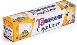 Prevue Pet Products T3 Antimicrobial Protected Paper Bird & Small Animal Cage Liner, 9 in x 25 ft