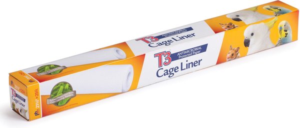 Prevue Pet Products T3 Antimicrobial Protected Paper Bird & Small Animal Cage Liner, 21.5 in x 25 ft slide 1 of 10