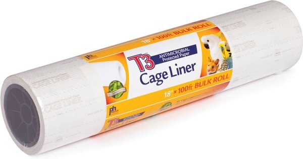Prevue Pet Products T3 Antimicrobial Protected Paper Bird & Small Animal Cage Liner, 18 in x 100 ft slide 1 of 3