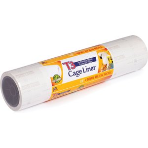 Prevue Pet Products T3 Antimicrobial Protected Paper Bird & Small Animal Cage Liner, 18 in x 100 ft