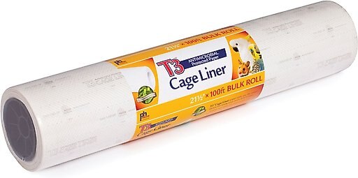 Prevue Pet Products T3 Antimicrobial Protected Paper Bird & Small Animal Cage Liner, 21.5 in x 100 ft