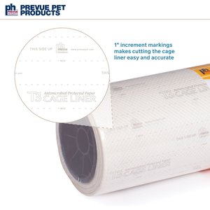 Prevue Pet Products T3 Antimicrobial Protected Paper Bird & Small Animal Cage Liner, 21.5 in x 100 ft