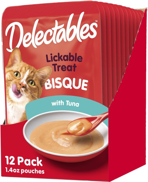 Hartz Delectables Bisque Tuna Lickable Cat Treat, 1.4-oz, case of 12 slide 1 of 11