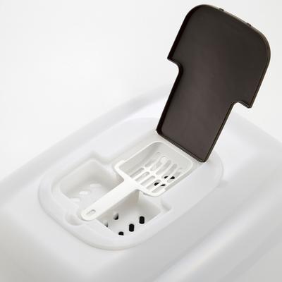 Show full view: Richell Paw Trax Wide Hooded Cat Litter Box, Brown slide 5 of 8