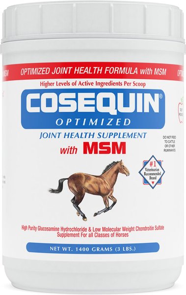 Nutramax Cosequin Optimized with MSM Joint Health Apple Flavor Powder Horse Supplement, 1400 Grams slide 1 of 5