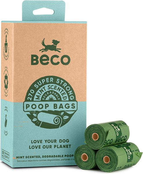 Beco Pets Mint Scented Large Dog Poop Bags