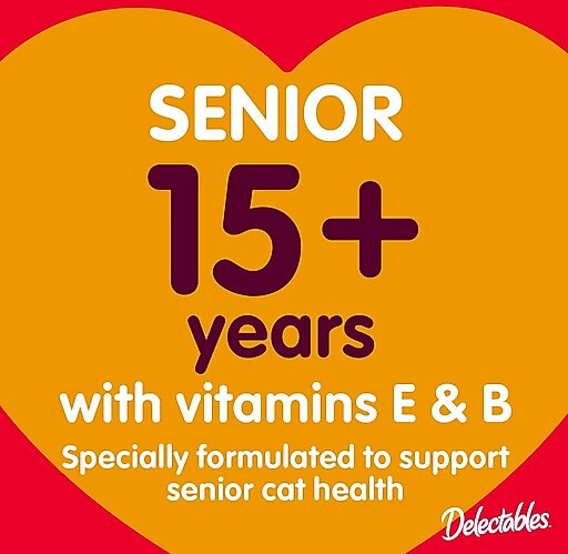 Hartz Delectables Stew Senior 15+ Chicken & Tuna Lickable Cat Treat, 1.4-oz, case of 12