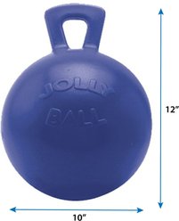 Horsemen's Pride Jolly Ball Horse Toy, Blue, 10-in slide 2 of 2