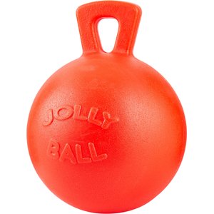 Horsemen's Pride Jolly Ball Horse Toy, Orange, 10-in
