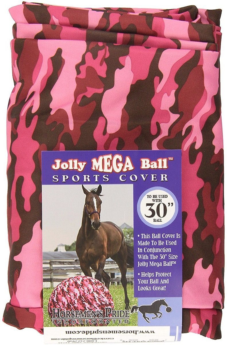 HORSEMEN'S PRIDE Mega Ball Cover Horse Toy, Camo, 30in
