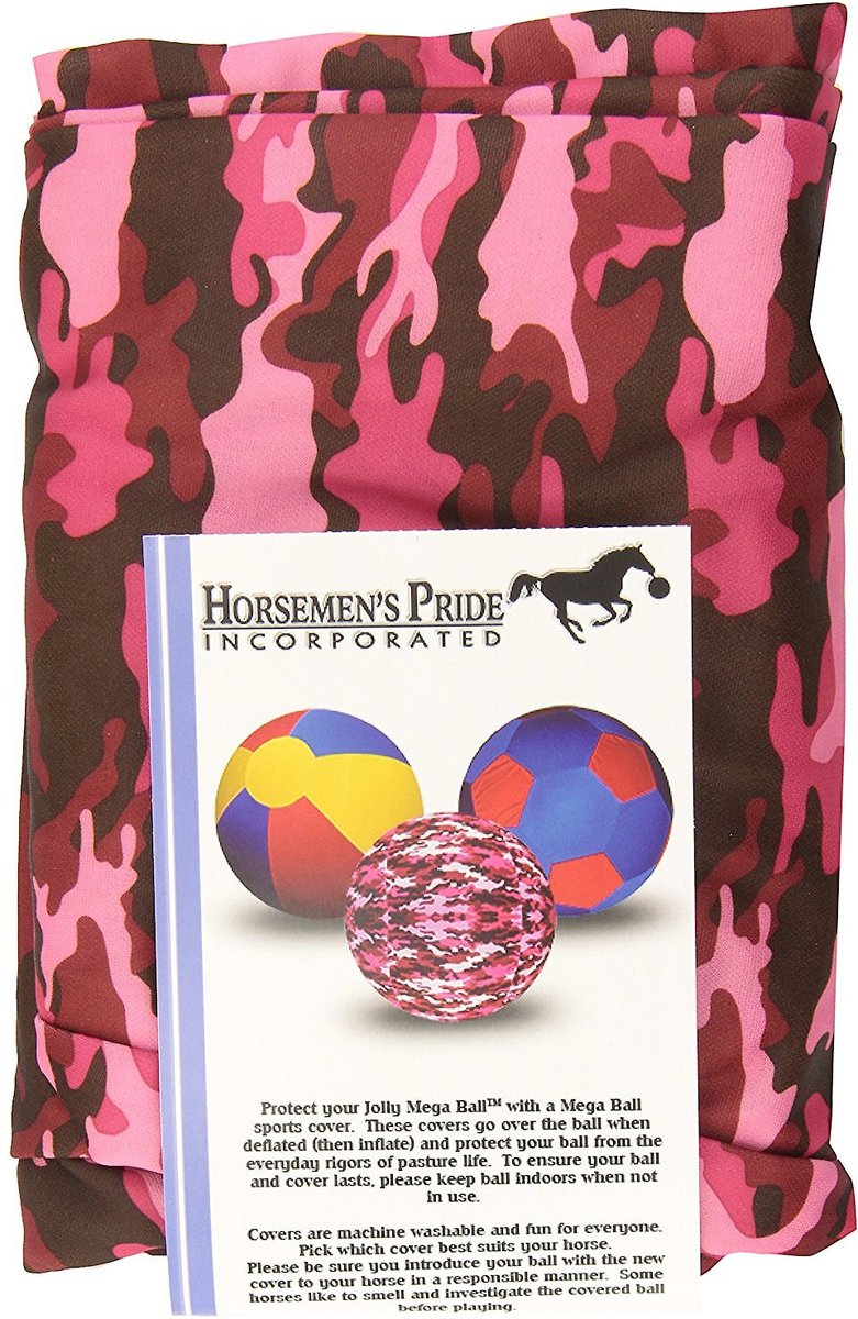 HORSEMEN'S PRIDE Mega Ball Cover Horse Toy, Camo, 30in