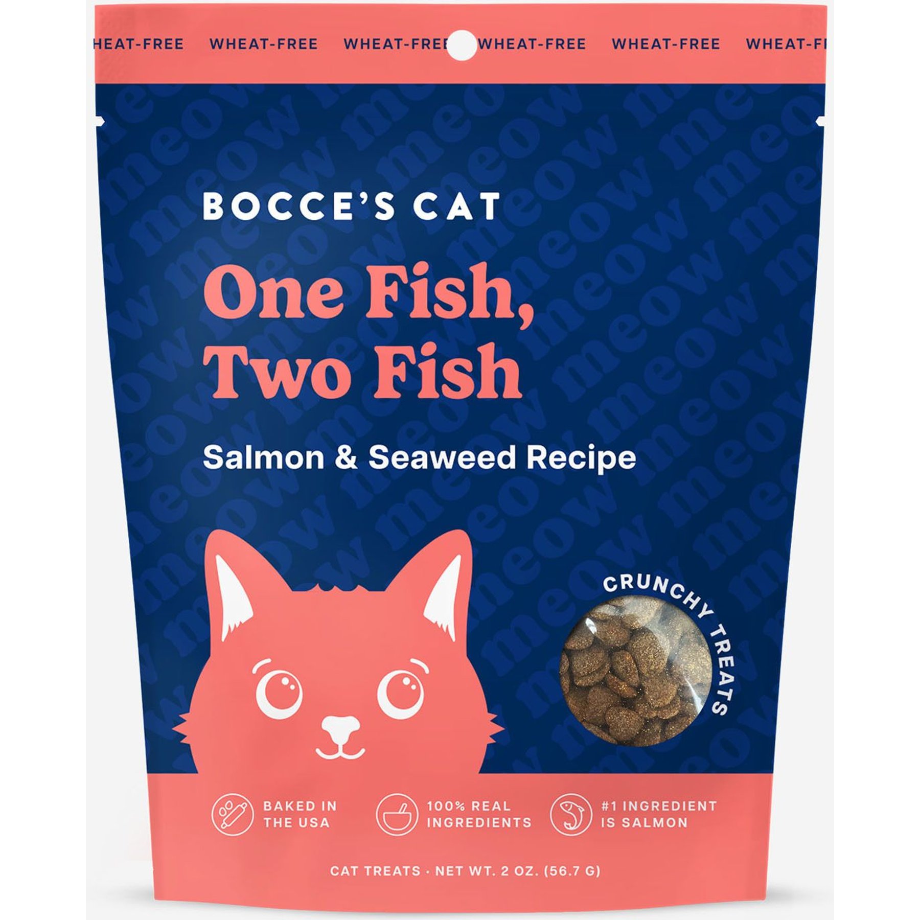 BOCCE S BAKERY One Fish Two Fish Crunchy Cat Treats 2 oz bag Chewy