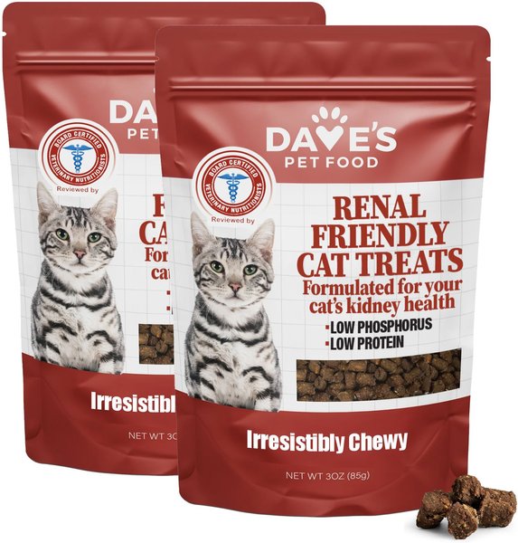 Out of Stock DAVE S PET FOOD Renal Friendly Sweet Potato Grain Free Soft Chewy Cat Treats 3 oz bag Chewy