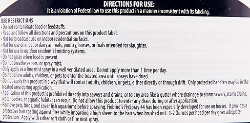 Fiebing's Flyspray 44 Repellent Insect Spray for Horses, 32-oz bottle