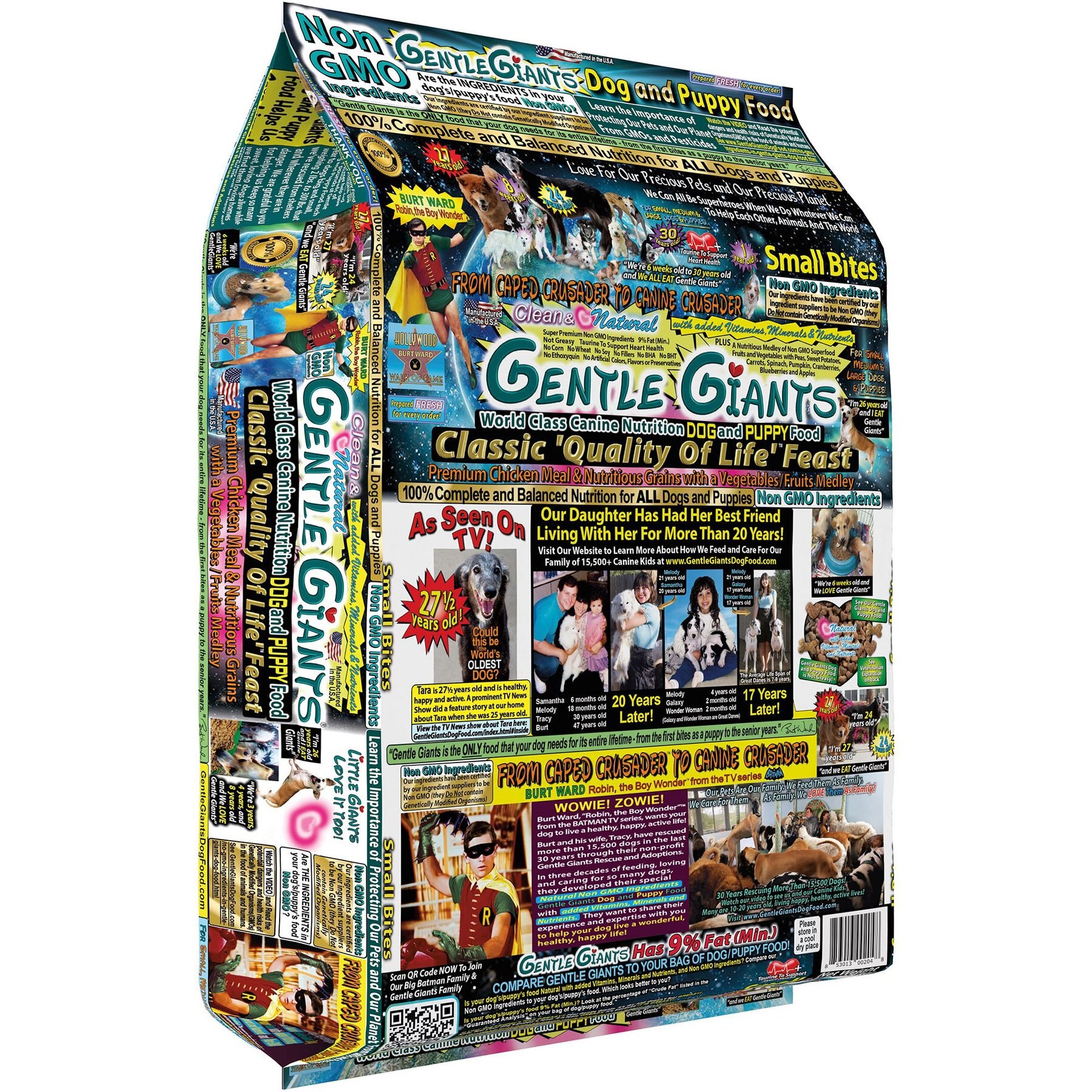 GENTLE GIANTS Natural NonGMO Dog & Puppy Chicken Dry Dog Food, 7.5lb