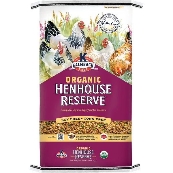 KALMBACH FEEDS Organic Henhouse Reserve Soy & Corn Free Chicken Feed ...