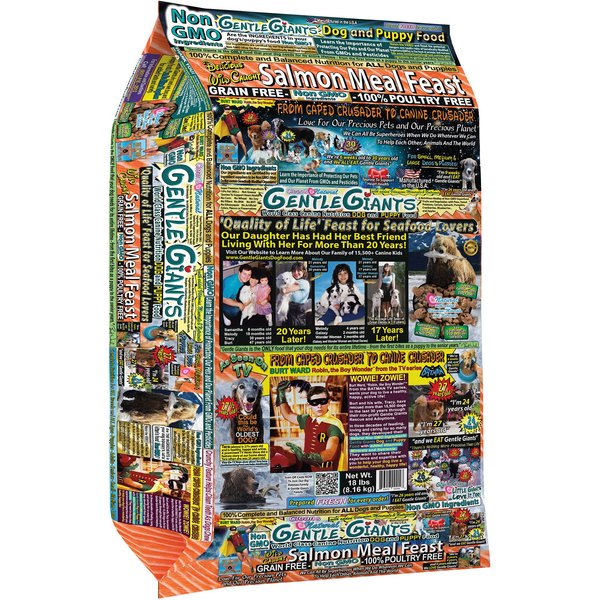 Gentle Giants Non-GMO Dog & Puppy Food Grain-Free Salmon Dry Dog Food, 18-lb bag