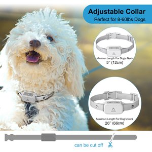 PATPET A12 Waterproof Electronic Smart Shock Training Dog Collar, Gray