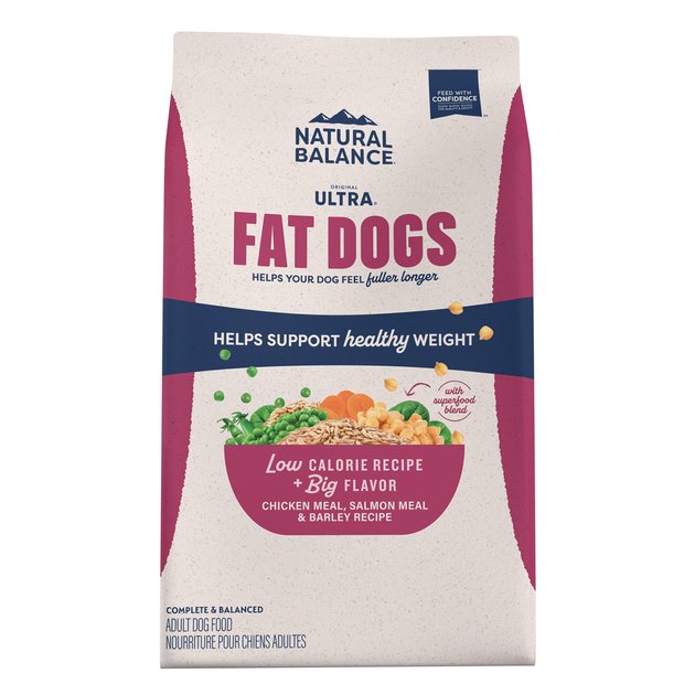 Natural Balance Original Ultra Fat Dogs Adult Low-Fat Chicken Meal, Salmon Meal & Barley Recipe Dry Dog Food, 11-lb bag
