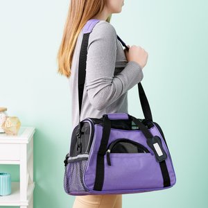 Paws & Pals Dog & Cat Carrier Bag, Purple, Small/Medium