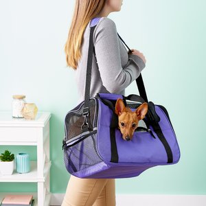 Paws & Pals Dog & Cat Carrier Bag, Purple, Medium/Large