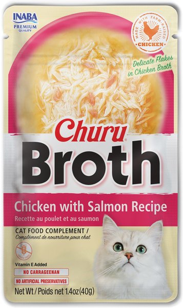 Inaba Churu Broth Chicken with Scallop Recipe Grain-Free Lickable Cat Treats