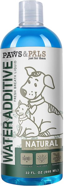 Paws & Pals Natural Dog & Cat Dental Water Additive, 32-oz bottle slide 1 of 6