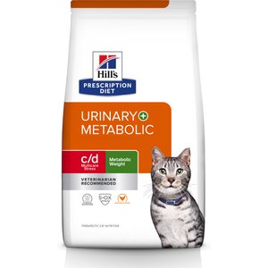 Hill's Prescription Diet c/d Multicare Stress + Metabolic Chicken Flavor Dry Cat Food, 6.35-lb bag