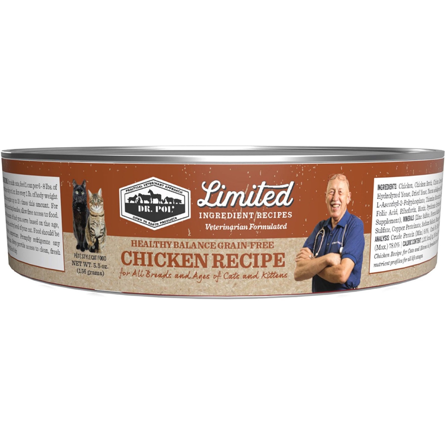 Discontinued DR. POL Limited Ingredient Chicken Canned Wet Cat Food